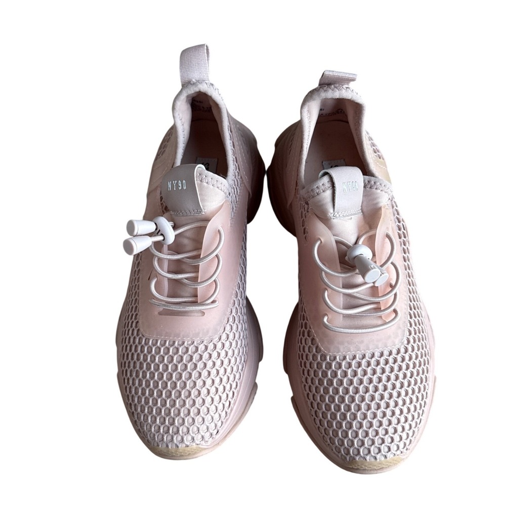 Steve Madden Maxima‎ Blush Pink Chunky Mesh Platform Sneakers Womens 7.5
